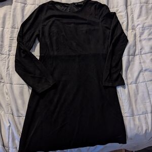 Zara Classic Black Long Sleeve Dress